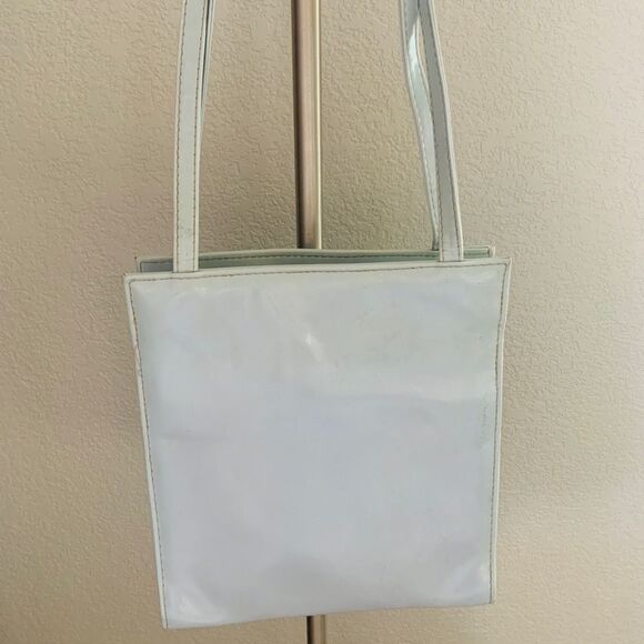 Y2K Italian Designer Lavender TOTE Handbag - Picture 4 of 8